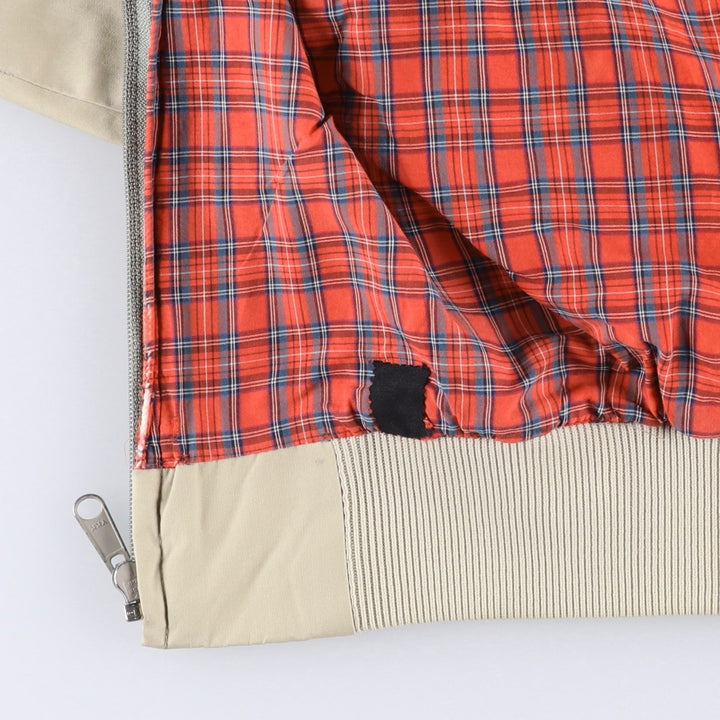 Vintage 80s-90'S LL Bean Harrington Swing Jacket, Made in USA, Men's XL polyester Beige type Vintage Second Hand