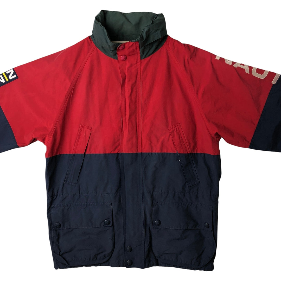 90'S Nautica sailing jacket, men's XL size, vintage cotton red type Vintage Second Hand