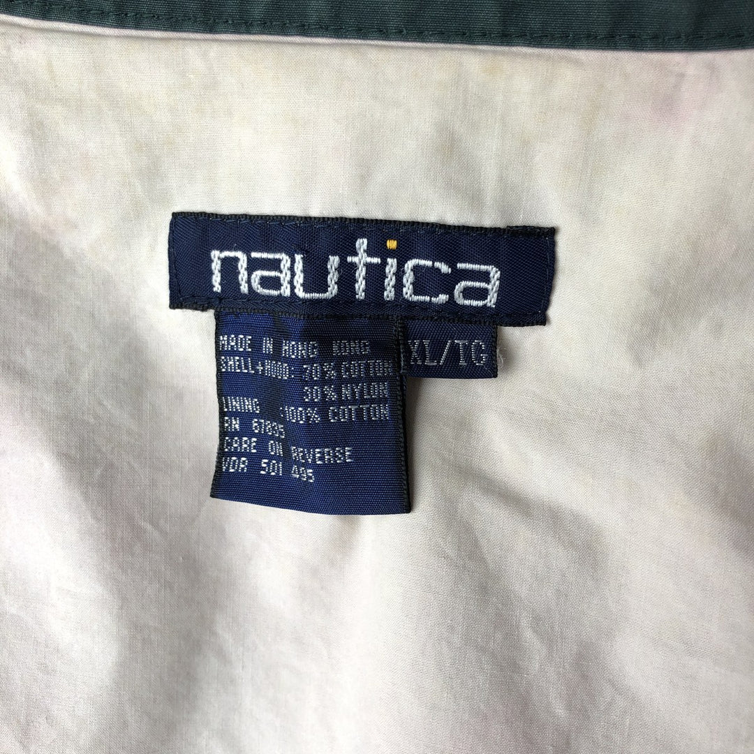 90'S Nautica sailing jacket, men's XL size, vintage cotton red type Vintage Second Hand