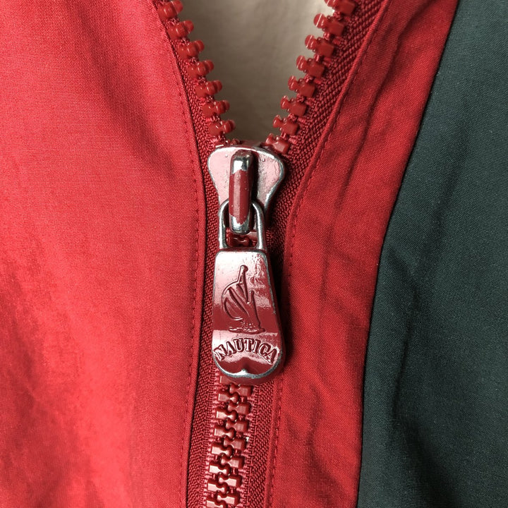 90'S Nautica sailing jacket, men's XL size, vintage cotton red type Vintage Second Hand