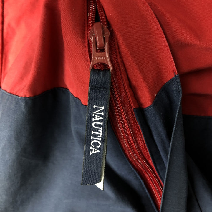 90'S Nautica sailing jacket, men's XL size, vintage cotton red type Vintage Second Hand