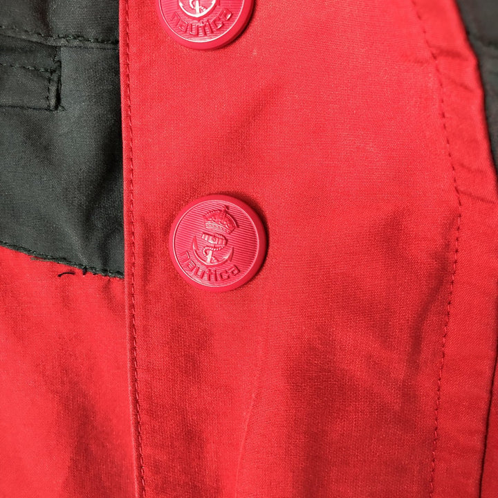 90'S Nautica sailing jacket, men's XL size, vintage cotton red type Vintage Second Hand