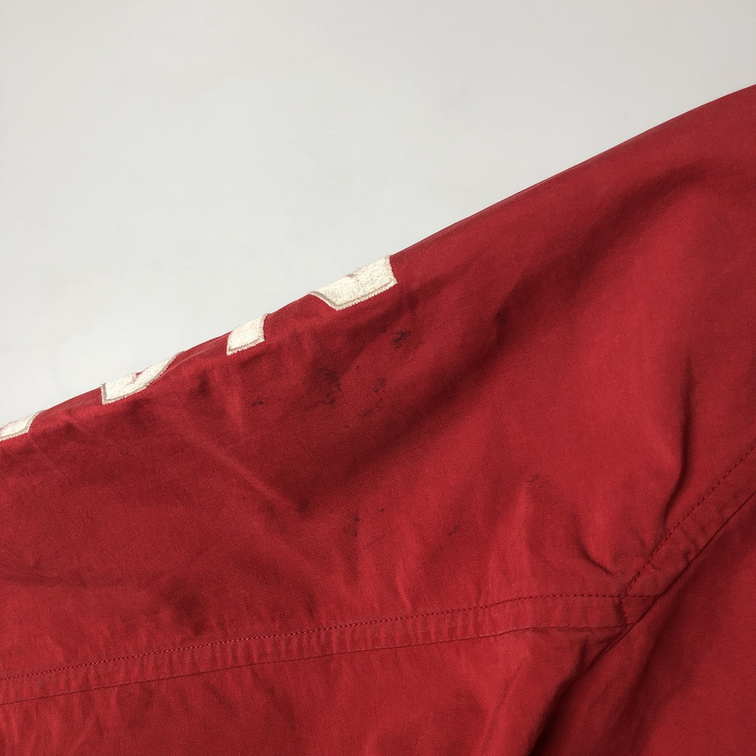 90'S Nautica sailing jacket, men's XL size, vintage cotton red type Vintage Second Hand
