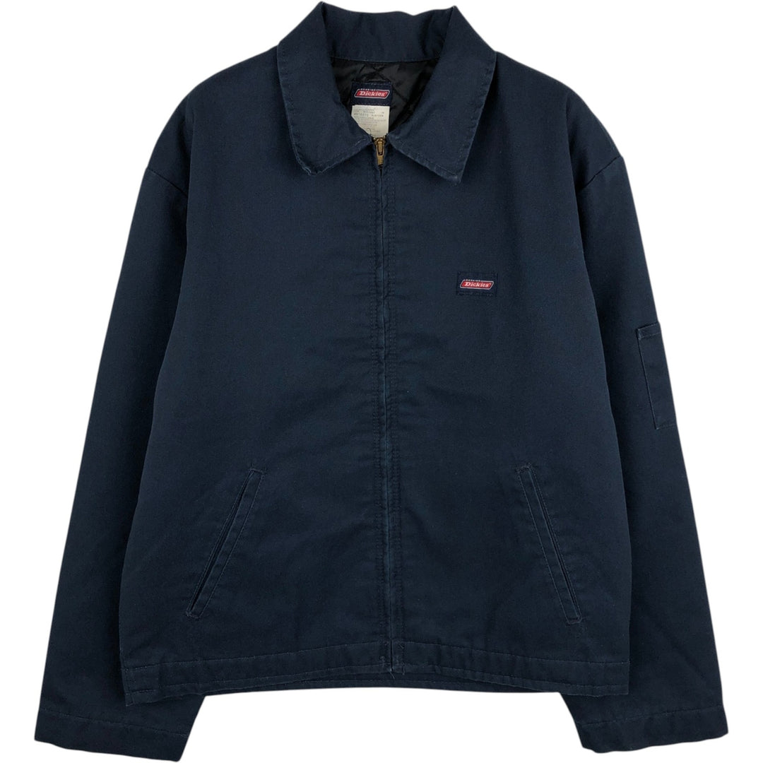 Dickies padded work jacket, men's size M polyester navy blue type Vintage Second Hand