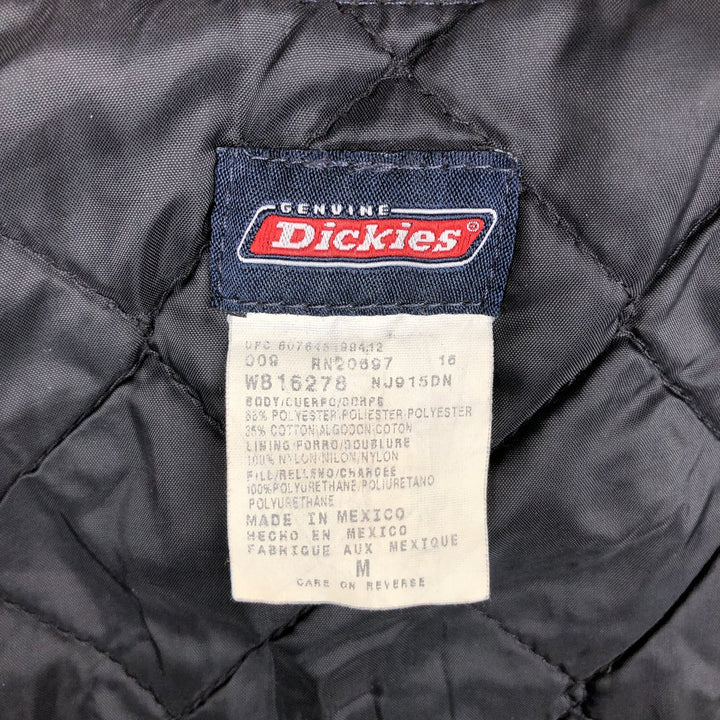 Dickies padded work jacket, men's size M polyester navy blue type Vintage Second Hand