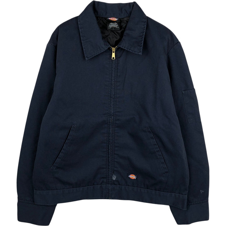 Dickies TJ15DN Eisenhower Jacket, Padded Work Jacket, Men's Size L polyester navy blue type Vintage Second Hand