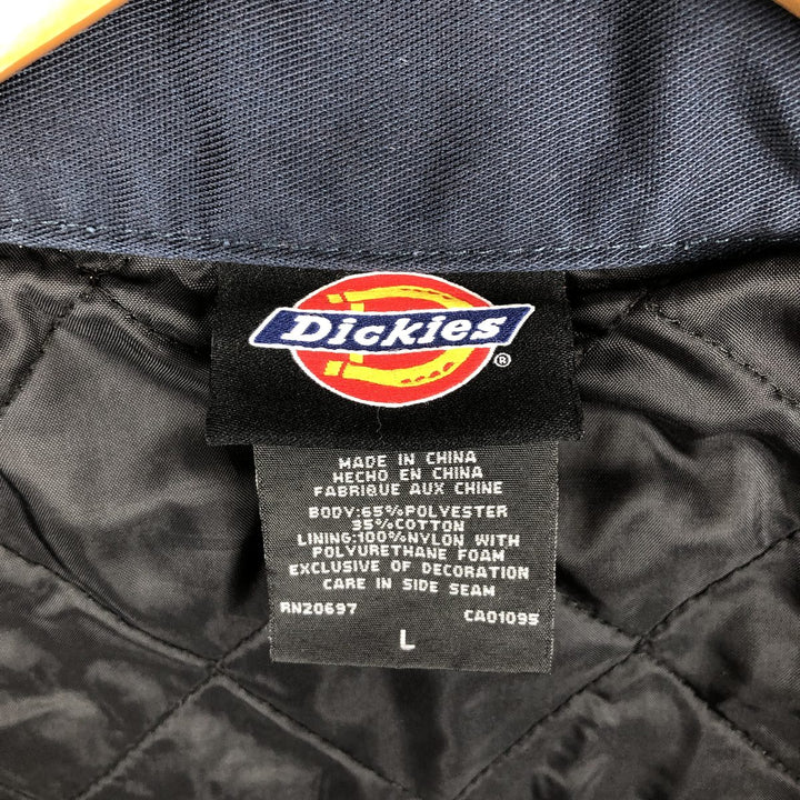 Dickies TJ15DN Eisenhower Jacket, Padded Work Jacket, Men's Size L polyester navy blue type Vintage Second Hand