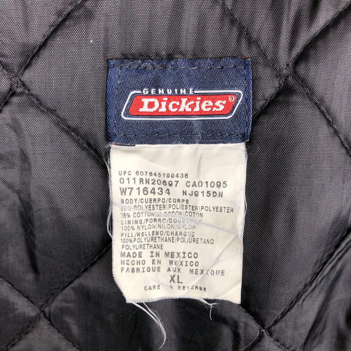 Dickies padded work jacket, men's size XL polyester navy blue type Vintage Second Hand