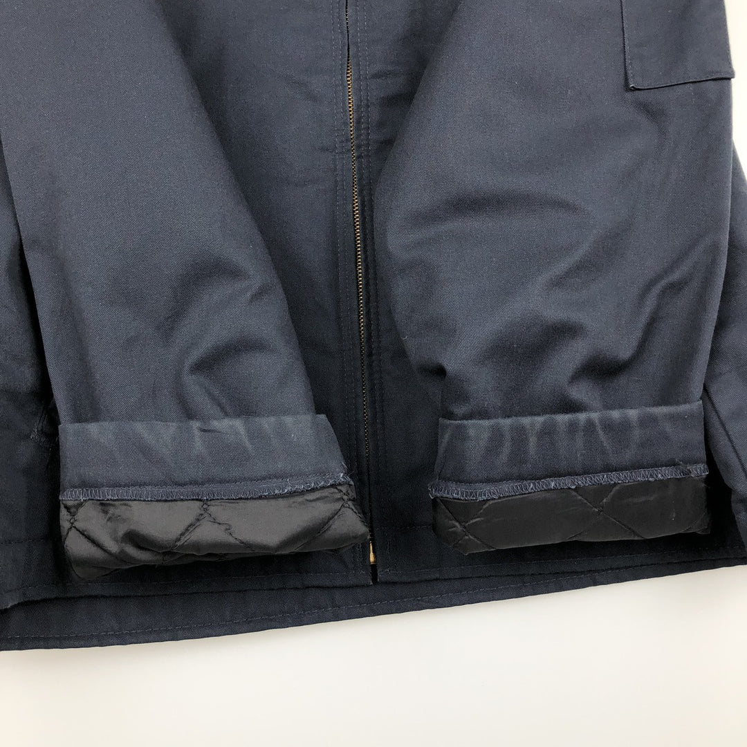Dickies padded work jacket, men's size XL polyester navy blue type Vintage Second Hand