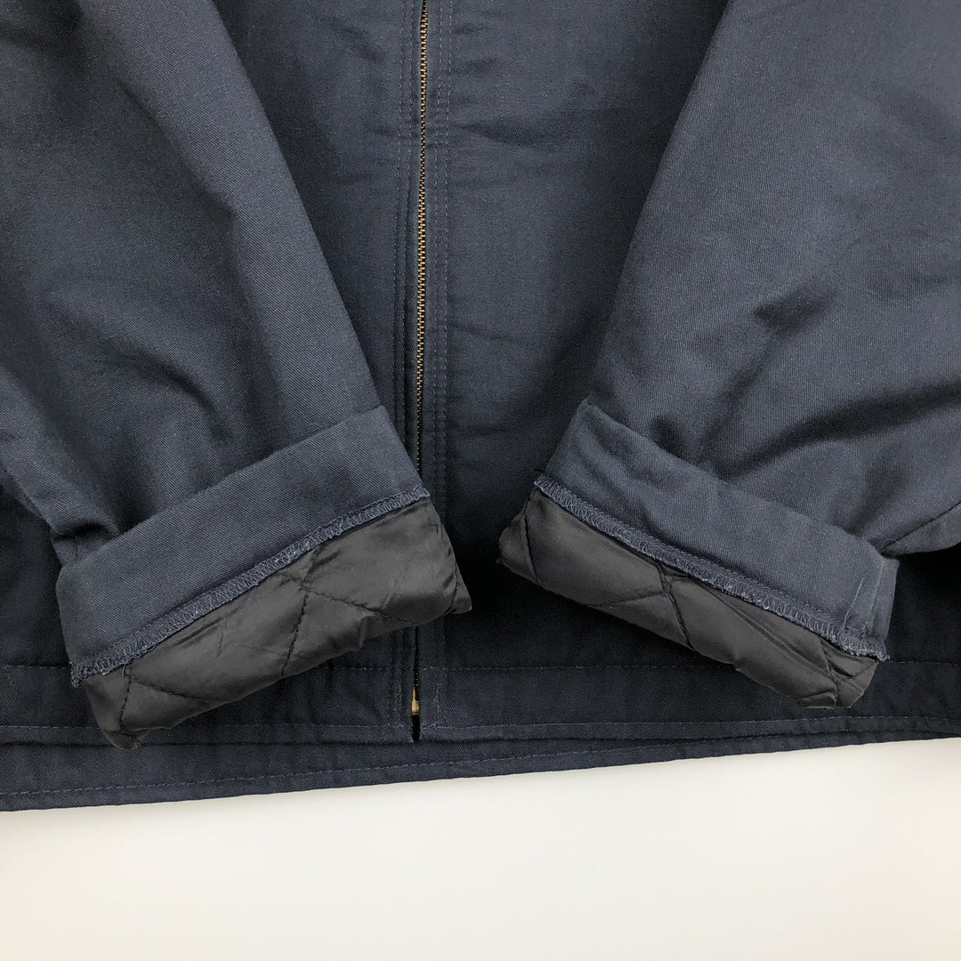 Dickies padded work jacket, men's size XL polyester navy blue type Vintage Second Hand