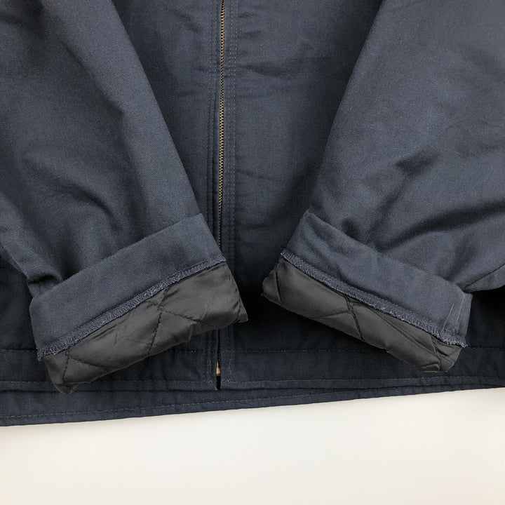 Dickies padded work jacket, men's size XL polyester navy blue type Vintage Second Hand