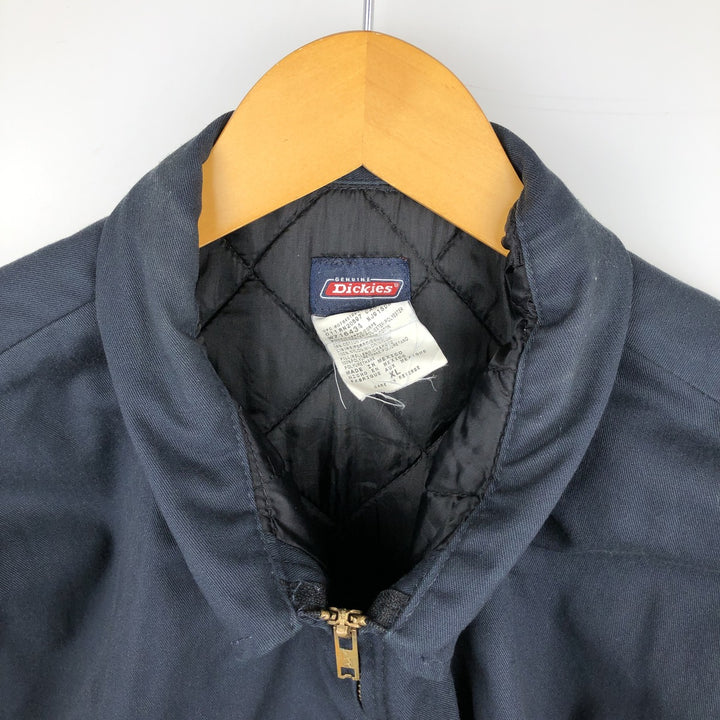 Dickies padded work jacket, men's size XL polyester navy blue type Vintage Second Hand