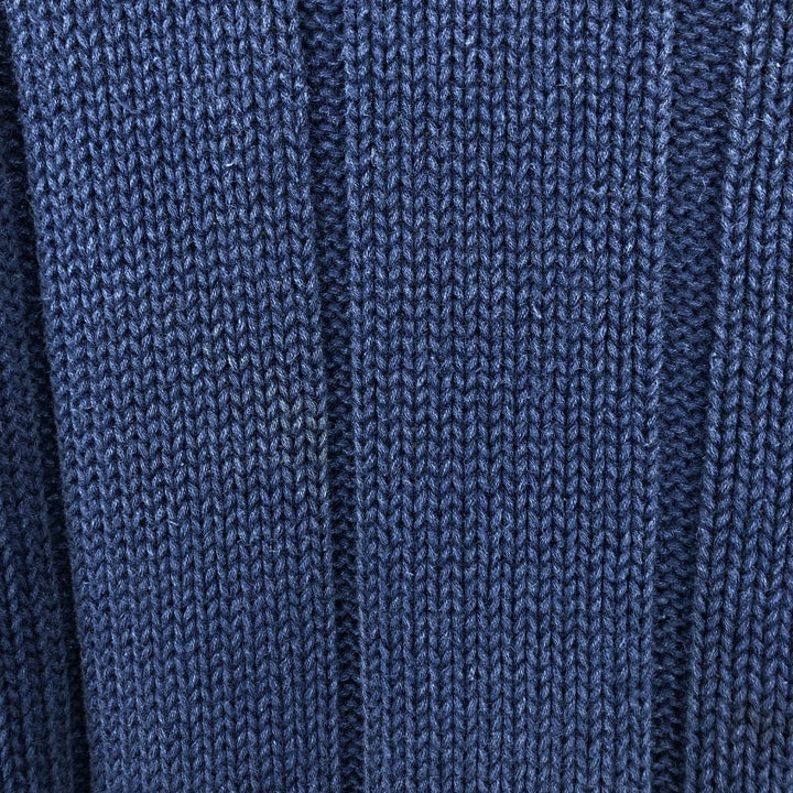 Vintage 80s-90'S GAP linen knit sweater, men's size L. Lamy navy blue type Vintage Second Hand