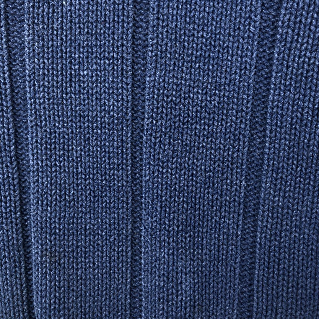 Vintage 80s-90'S GAP linen knit sweater, men's size L. Lamy navy blue type Vintage Second Hand
