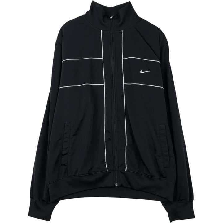 Nike Jersey Track Jacket Men's Size L polyester black type Vintage Second Hand