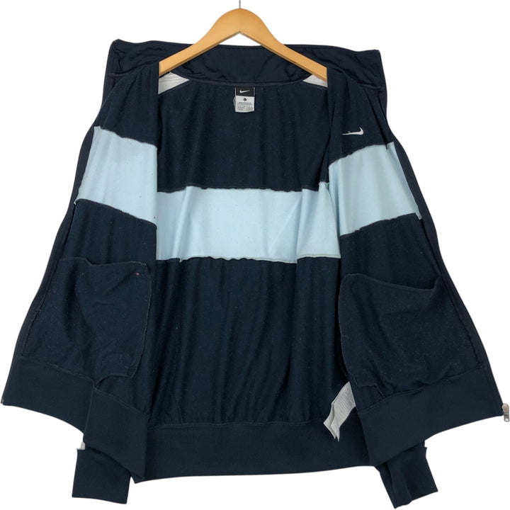 Nike Jersey Track Jacket Men's Size L polyester navy blue type Vintage Second Hand