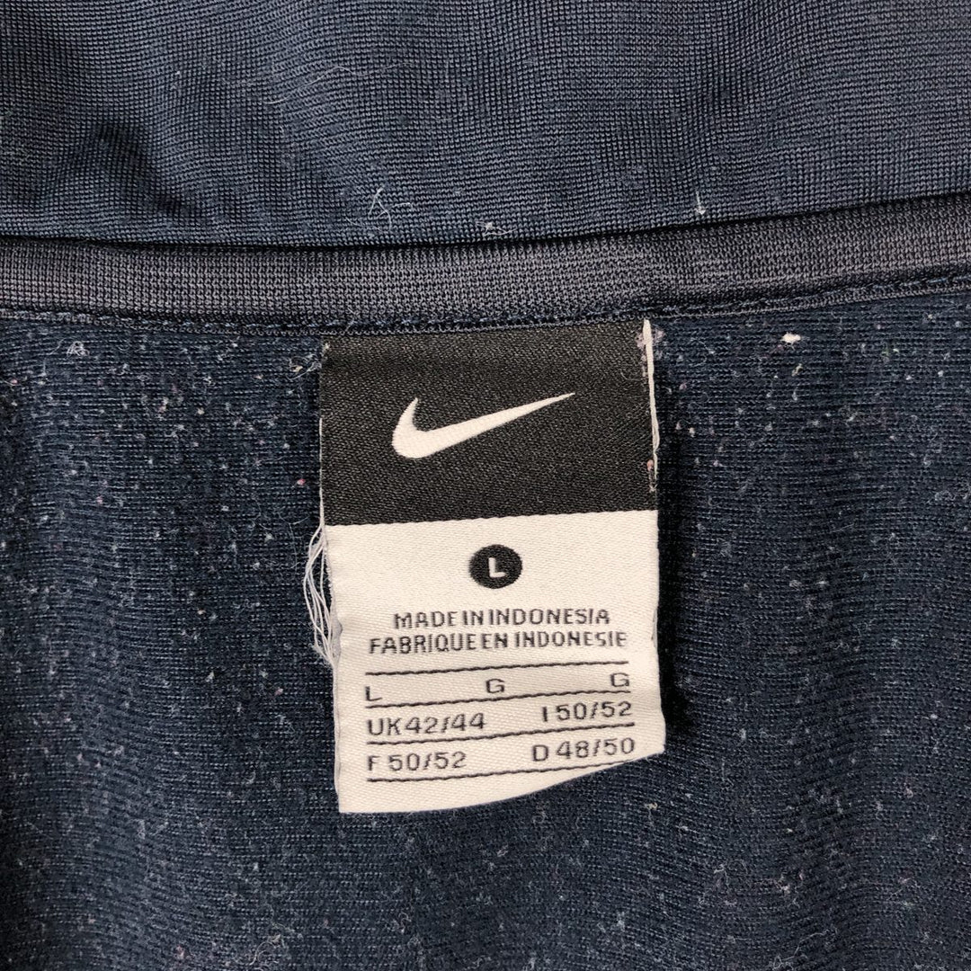 Nike Jersey Track Jacket Men's Size L polyester navy blue type Vintage Second Hand
