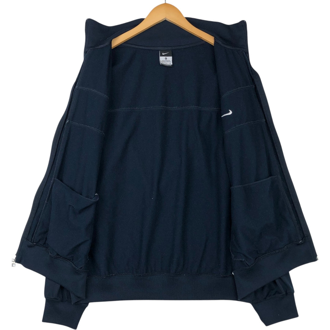 Nike Jersey Track Jacket Men's XL polyester navy blue type Vintage Second Hand