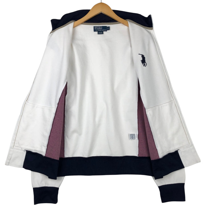 Ralph Lauren POLO by Ralph Lauren cotton jersey, men's size L cotton white type Vintage Second Hand