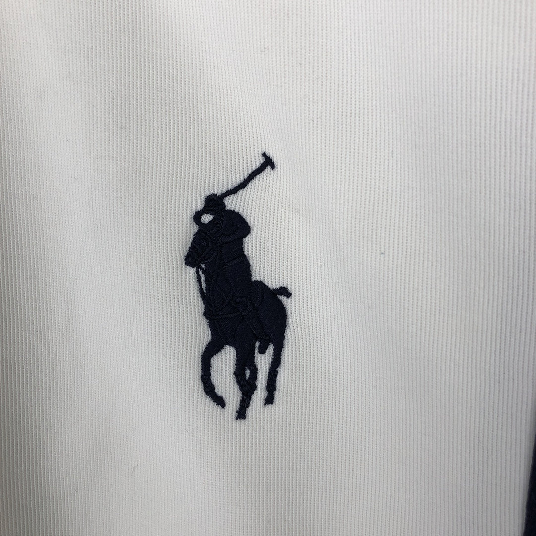 Ralph Lauren POLO by Ralph Lauren cotton jersey, men's size L cotton white type Vintage Second Hand