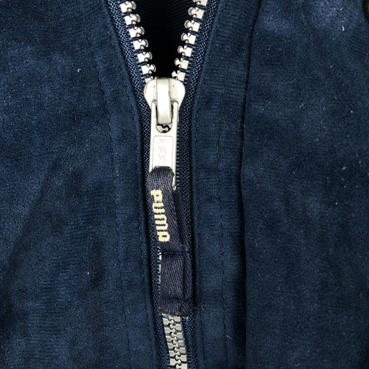 90s-00'S PUMA Velour Jersey Track Jacket, Men's Size L unclear navy blue type Vintage Second Hand
