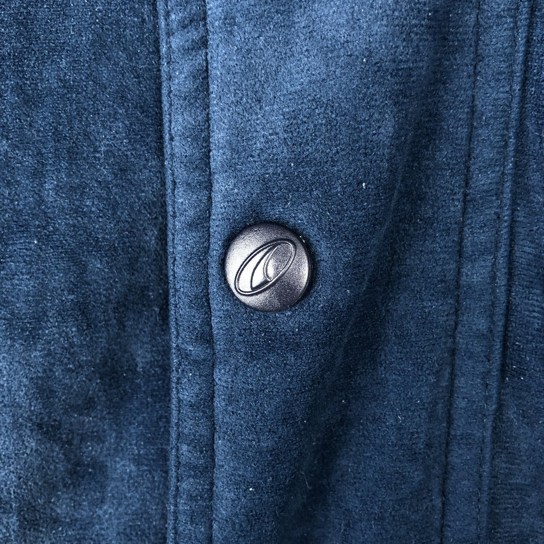 90s-00'S PUMA Velour Jersey Track Jacket, Men's Size L unclear navy blue type Vintage Second Hand