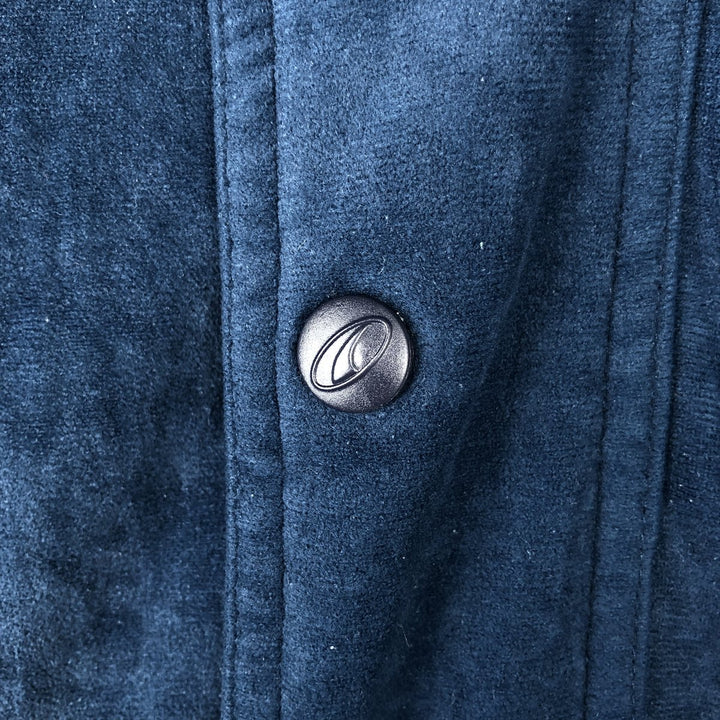 90s-00'S PUMA Velour Jersey Track Jacket, Men's Size L unclear navy blue type Vintage Second Hand