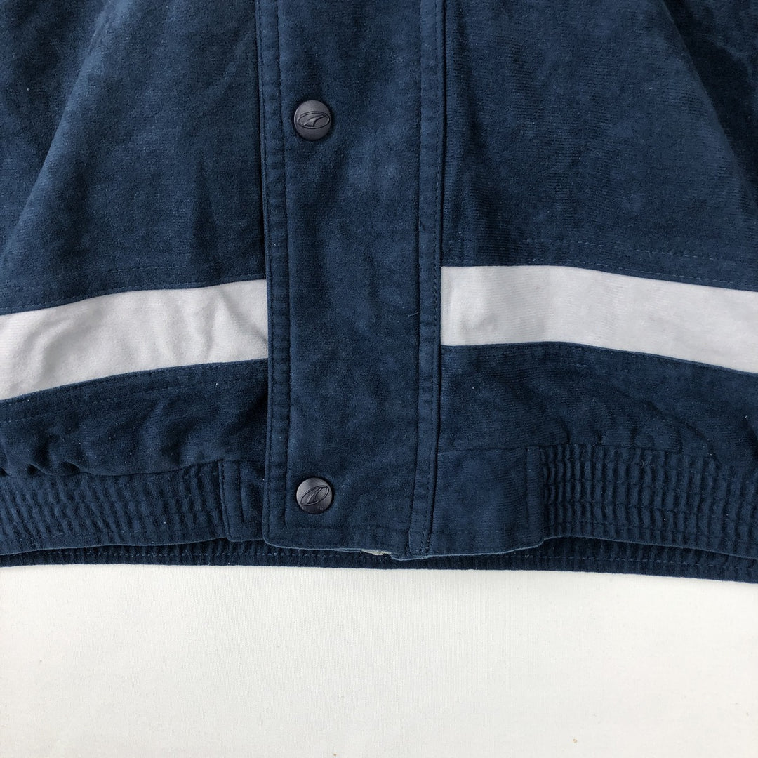 90s-00'S PUMA Velour Jersey Track Jacket, Men's Size L unclear navy blue type Vintage Second Hand