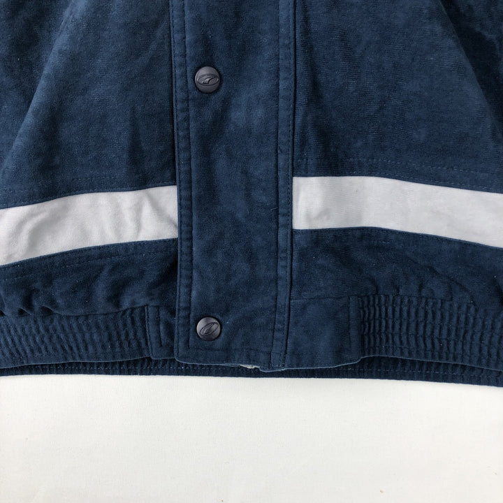 90s-00'S PUMA Velour Jersey Track Jacket, Men's Size L unclear navy blue type Vintage Second Hand