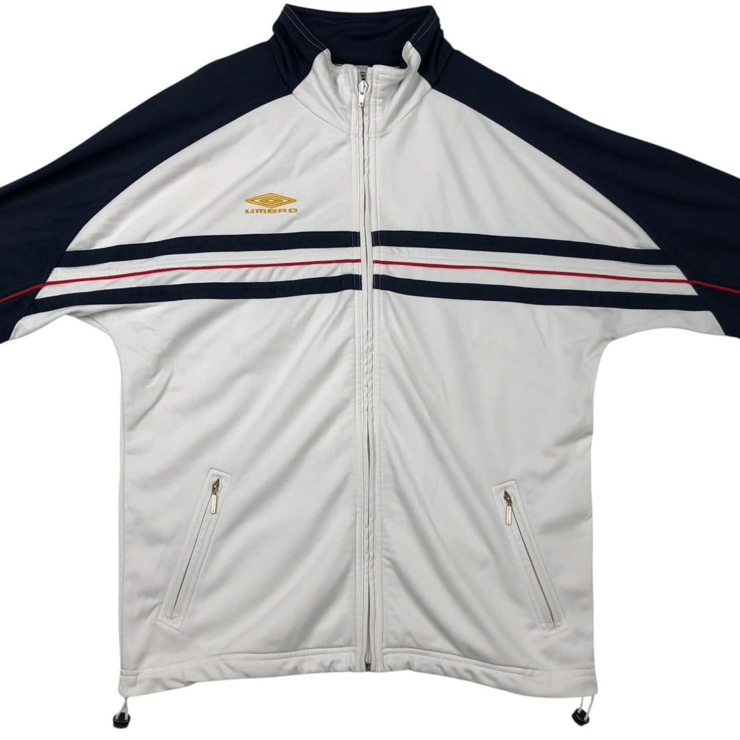 Umbro UMBRO Jersey Track Jacket, Men's Size Small unclear white type Vintage Second Hand