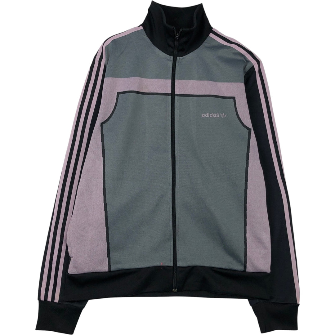 00'S adidas back logo jersey track jacket men's size L polyester gray type Vintage Second Hand