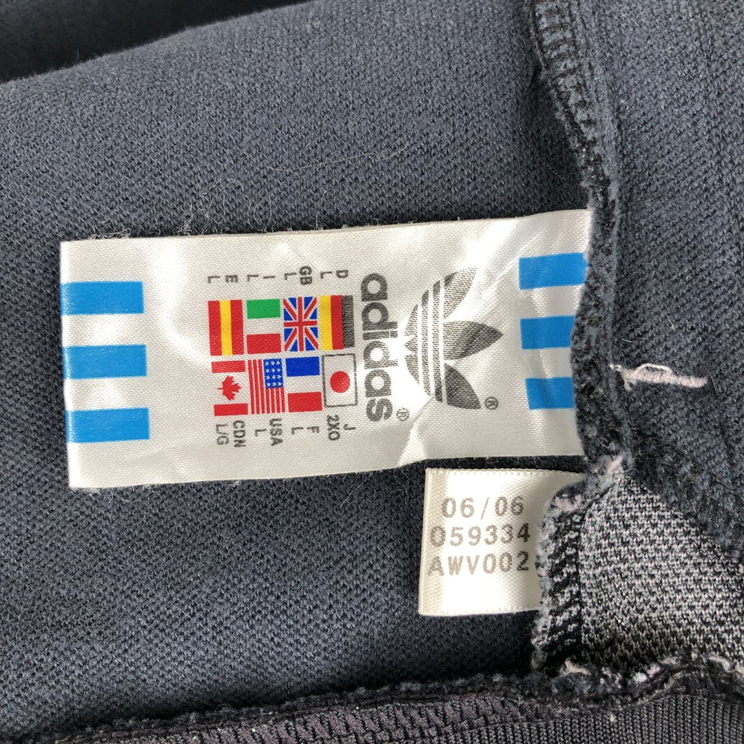 00'S adidas back logo jersey track jacket men's size L polyester gray type Vintage Second Hand