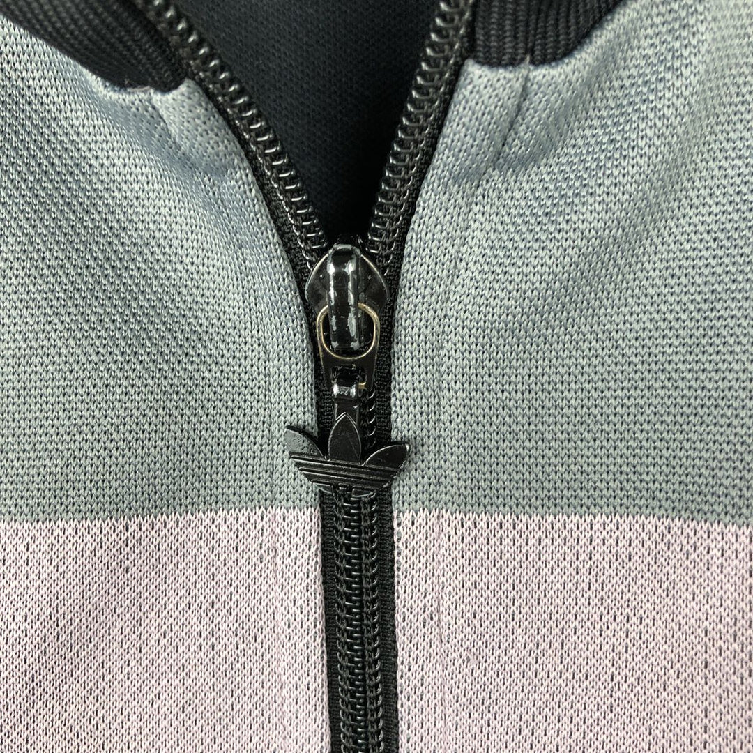 00'S adidas back logo jersey track jacket men's size L polyester gray type Vintage Second Hand