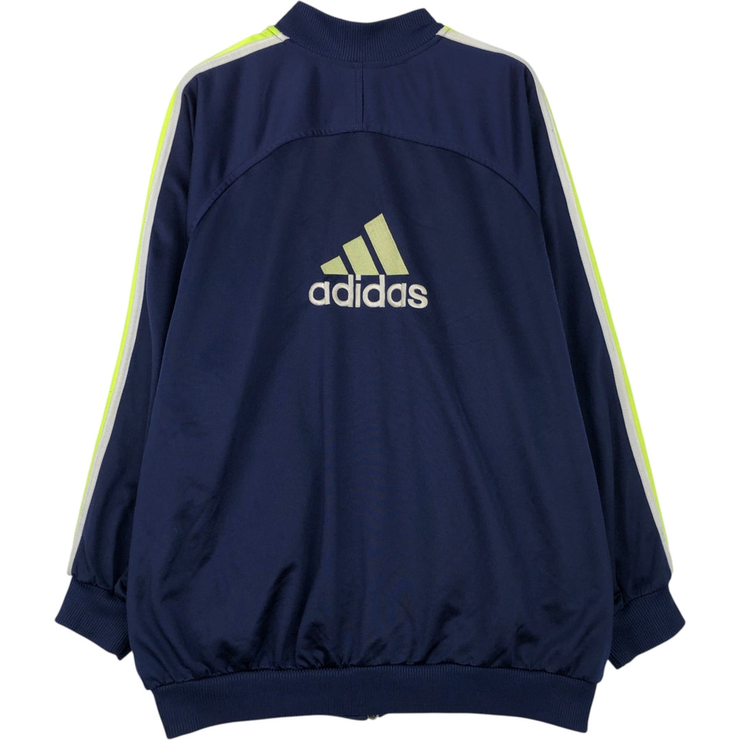 90s-00'S Adidas Back Logo Jersey Track Jacket, Men's Size L unclear navy blue type Vintage Second Hand
