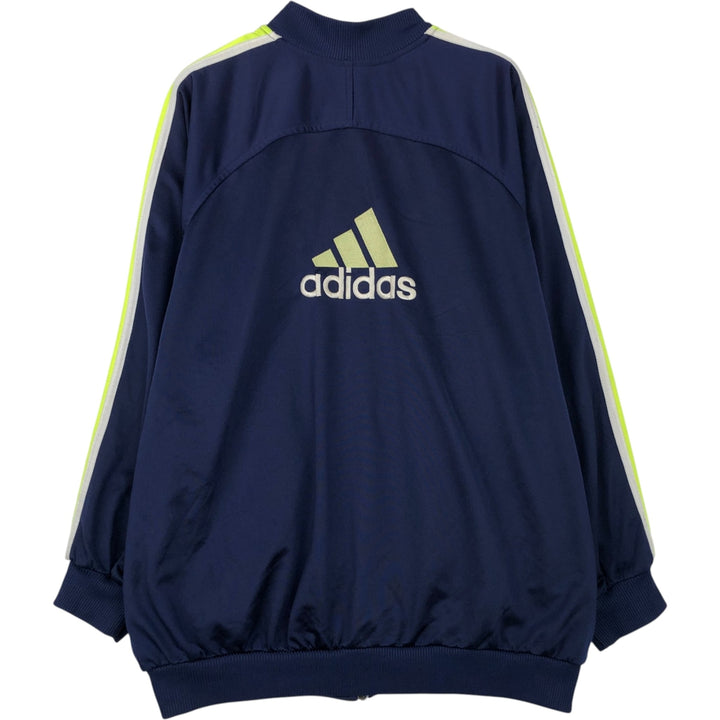 90s-00'S Adidas Back Logo Jersey Track Jacket, Men's Size L unclear navy blue type Vintage Second Hand