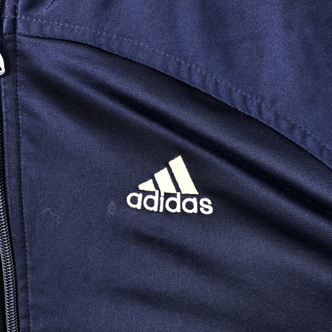 90s-00'S Adidas Back Logo Jersey Track Jacket, Men's Size L unclear navy blue type Vintage Second Hand
