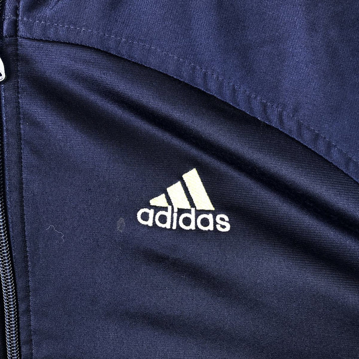 90s-00'S Adidas Back Logo Jersey Track Jacket, Men's Size L unclear navy blue type Vintage Second Hand