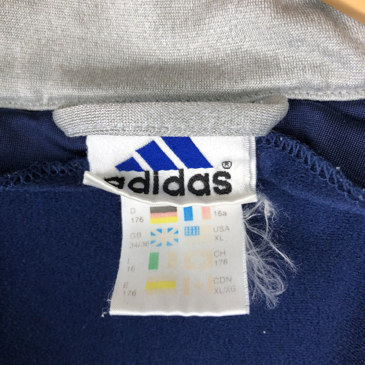 90s-00'S adidas 2-way back logo jersey track jacket, men's size XL polyester navy blue type Vintage Second Hand