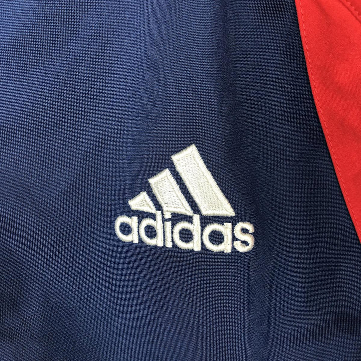 90s-00'S adidas 2-way back logo jersey track jacket, men's size XL polyester navy blue type Vintage Second Hand