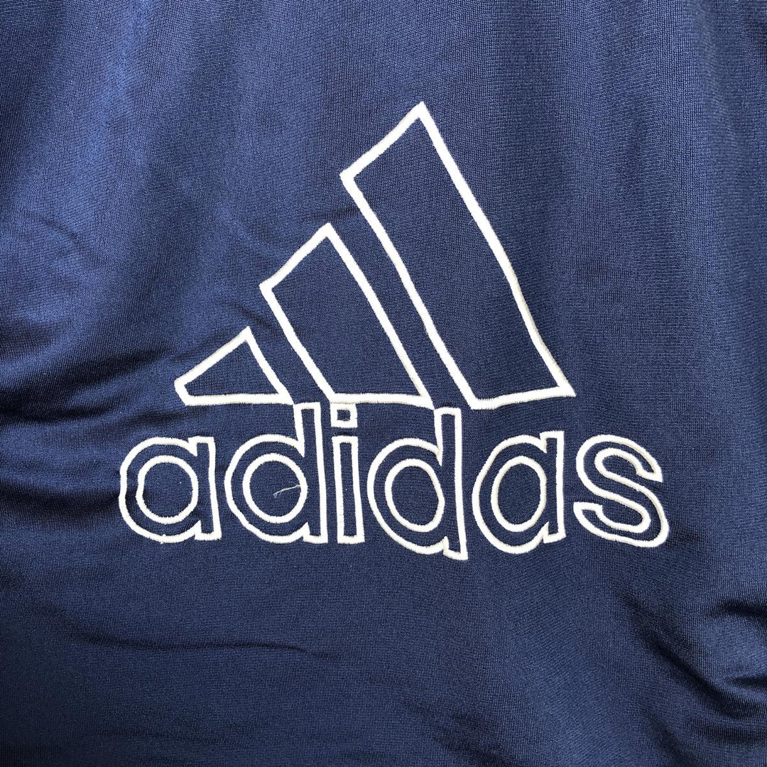 90s-00'S adidas 2-way back logo jersey track jacket, men's size XL polyester navy blue type Vintage Second Hand