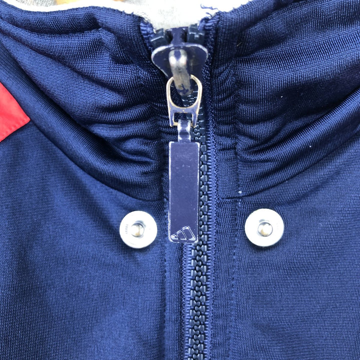 90s-00'S adidas 2-way back logo jersey track jacket, men's size XL polyester navy blue type Vintage Second Hand