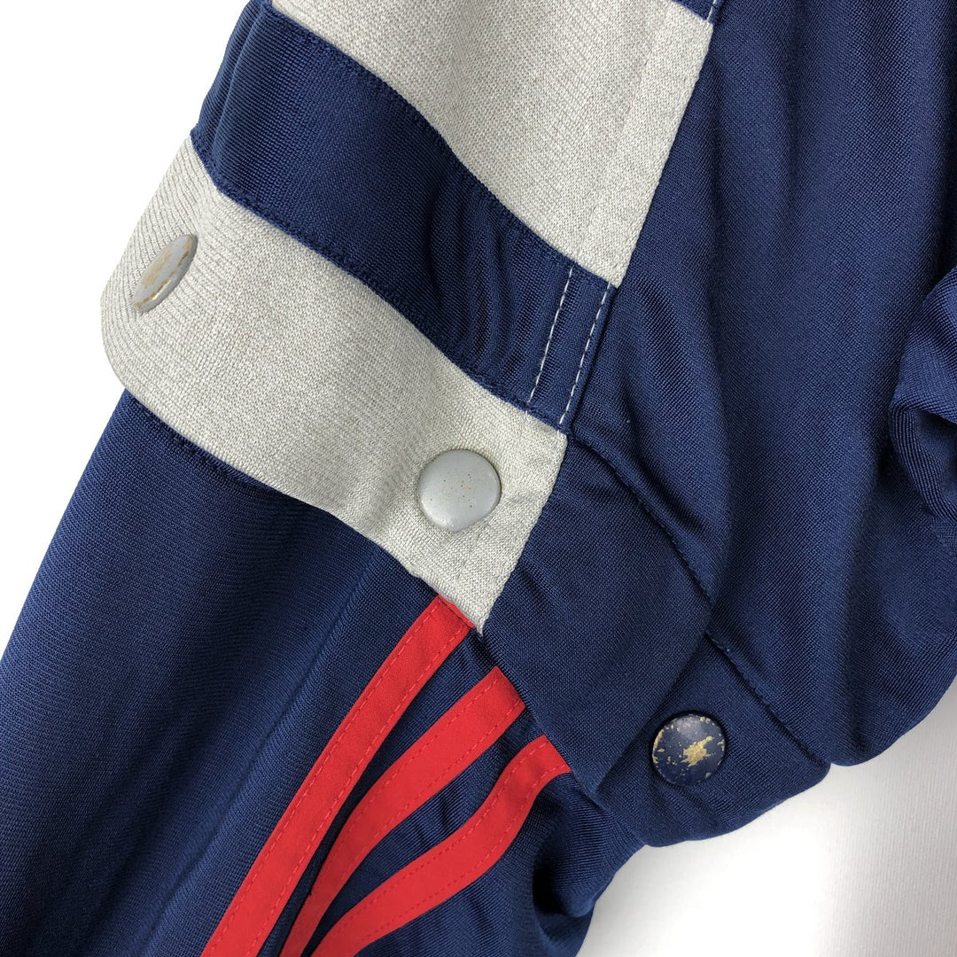 90s-00'S adidas 2-way back logo jersey track jacket, men's size XL polyester navy blue type Vintage Second Hand