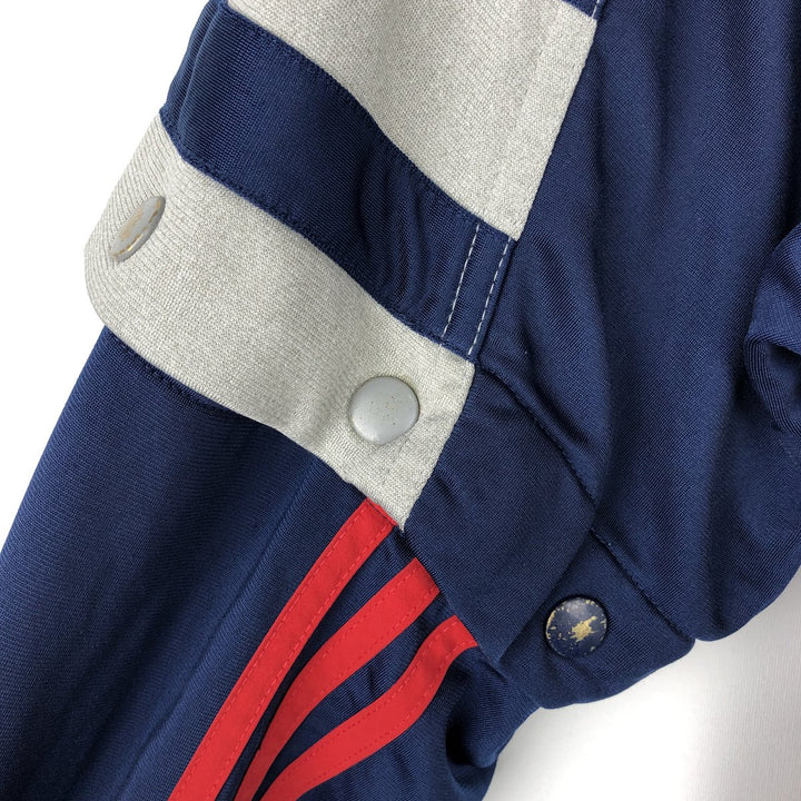 90s-00'S adidas 2-way back logo jersey track jacket, men's size XL polyester navy blue type Vintage Second Hand