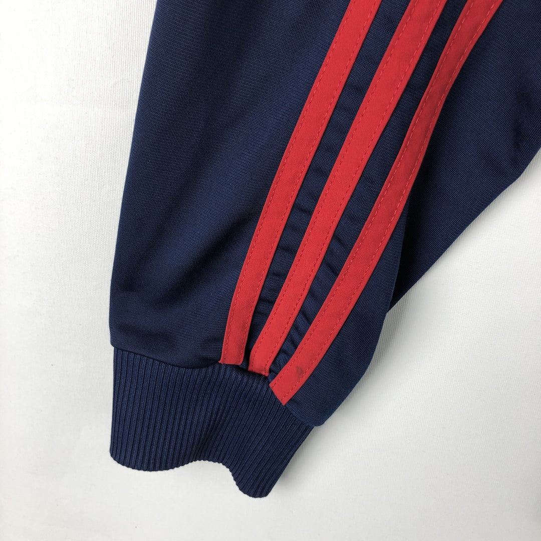 90s-00'S adidas 2-way back logo jersey track jacket, men's size XL polyester navy blue type Vintage Second Hand