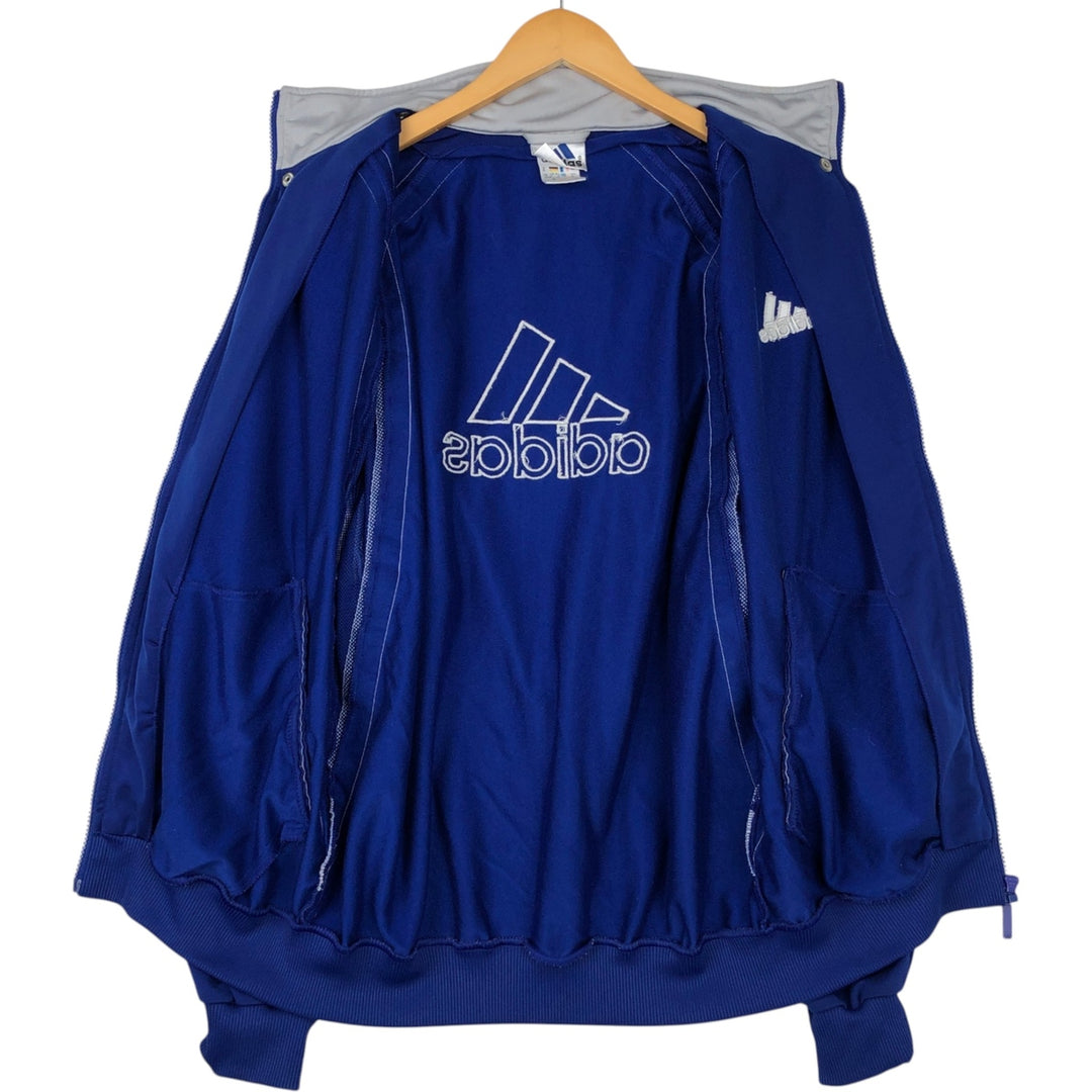 90s-00'S Adidas Back Logo 2-Way Jersey Track Jacket, Men's Size Medium polyester blue type Vintage Second Hand