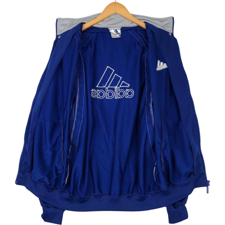 90s-00'S Adidas Back Logo 2-Way Jersey Track Jacket, Men's Size Medium polyester blue type Vintage Second Hand
