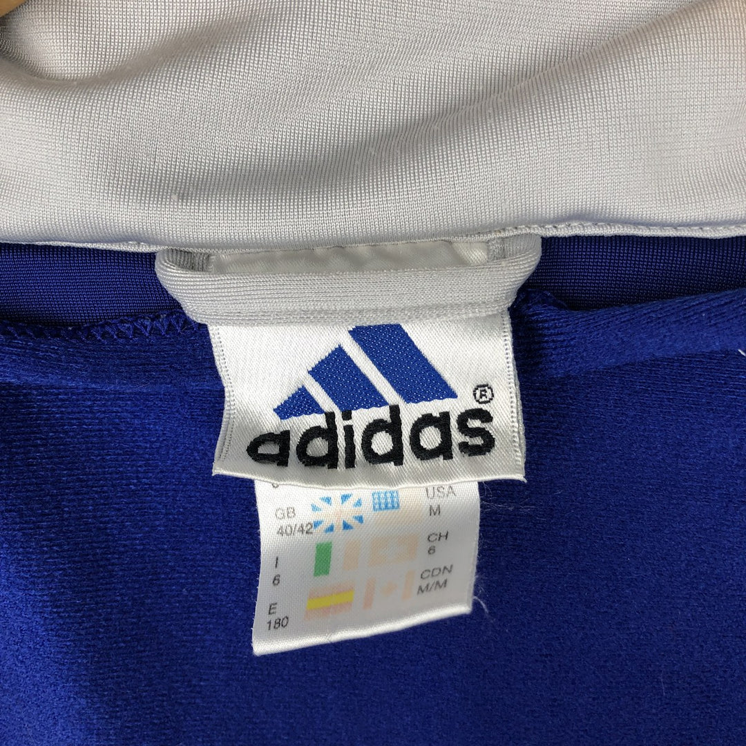 90s-00'S Adidas Back Logo 2-Way Jersey Track Jacket, Men's Size Medium polyester blue type Vintage Second Hand