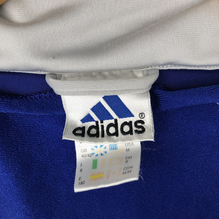 90s-00'S Adidas Back Logo 2-Way Jersey Track Jacket, Men's Size Medium polyester blue type Vintage Second Hand