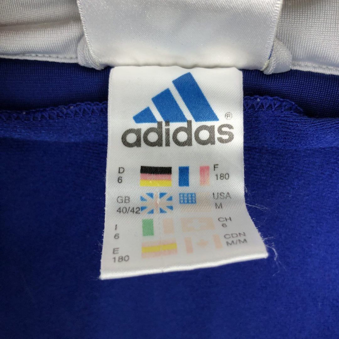 90s-00'S Adidas Back Logo 2-Way Jersey Track Jacket, Men's Size Medium polyester blue type Vintage Second Hand