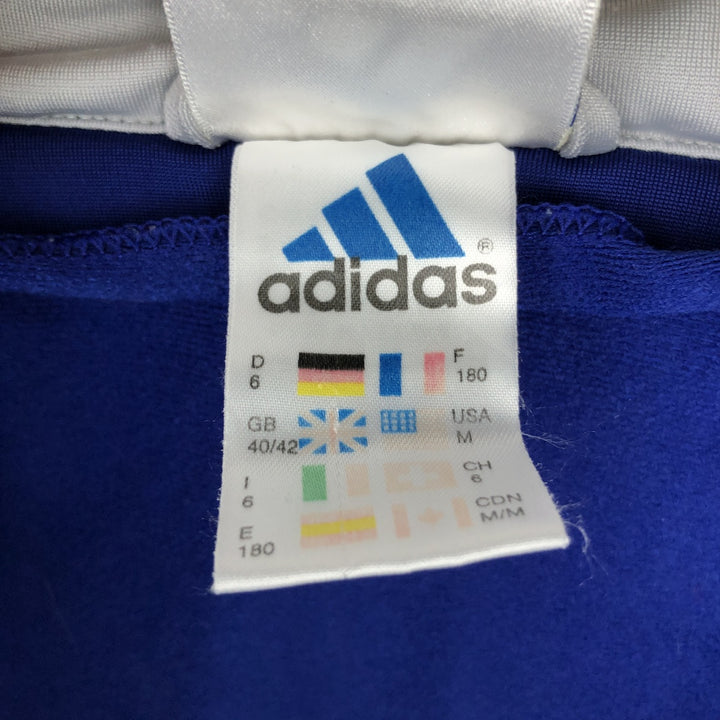90s-00'S Adidas Back Logo 2-Way Jersey Track Jacket, Men's Size Medium polyester blue type Vintage Second Hand